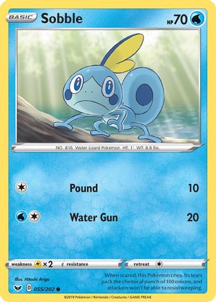 Sobble (055) 055/202 SWSH01 Sword & Shield Base Set - Common