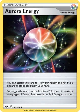 Aurora Energy 186/202 - Reverse Holofoil SWSH01 Sword & Shield Base Set - Uncommon