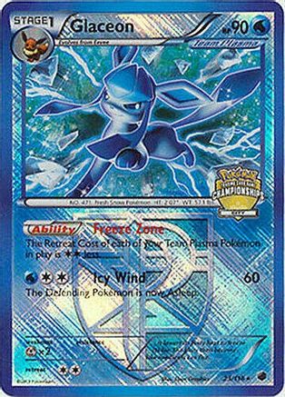 Glaceon 023/116 - Reverse Holofoil League & Championship Cards - Promo