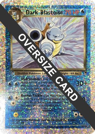 Dark Blastoise 0S2/S4 - Reverse Holofoil Jumbo Cards - Promo