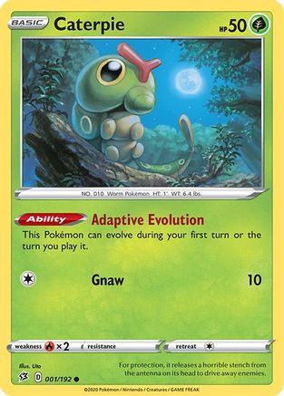 Caterpie 001/192 SWSH02 Rebel Clash - Common