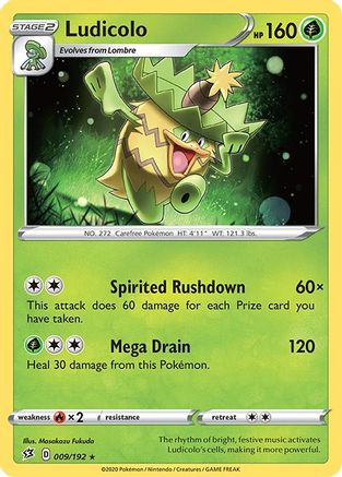 Ludicolo 009/192 SWSH02 Rebel Clash - Rare