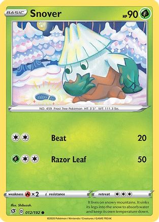Snover 012/192 SWSH02 Rebel Clash - Common