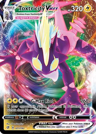 Toxtricity VMAX 071/192 - Holofoil SWSH02 Rebel Clash - Ultra Rare