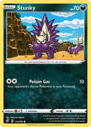 Stunky 114/192 SWSH02 Rebel Clash - Common