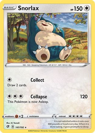 Snorlax 141/192 SWSH02 Rebel Clash - Rare
