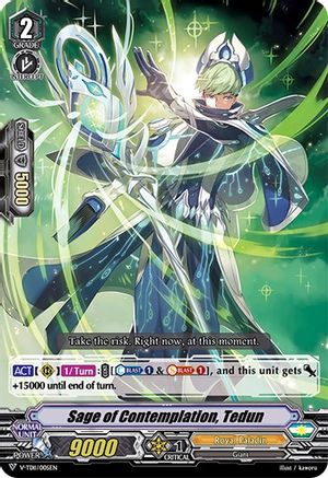 Sage of Contemplation, Tedun (RRR Foil) (V-TD11/005EN) - V-TD11: Altmile