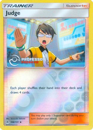 Judge (2019) 108 - Reverse Holofoil Professor Program Promos - Promo