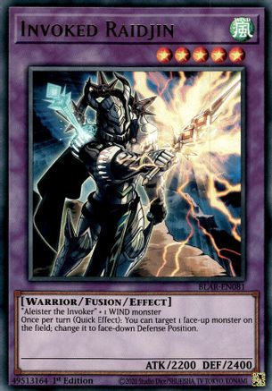 Invoked Raidjin (BLAR-EN081) - Battles of Legend: Armageddon 1st Edition