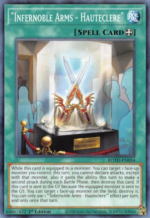 "Infernoble Arms - Hauteclere" (ROTD-EN054) - Rise of the Duelist 1st Edition