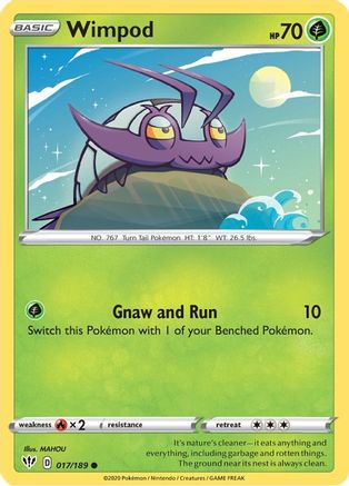 Wimpod 017/189 - Reverse Holofoil SWSH03 Darkness Ablaze - Common