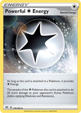 Powerful C Energy 176/189 - Reverse Holofoil SWSH03 Darkness Ablaze - Uncommon