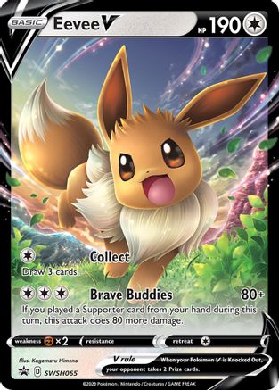 Eevee V SWSH065 - Holofoil SWSH Sword & Shield Promo Cards - Promo