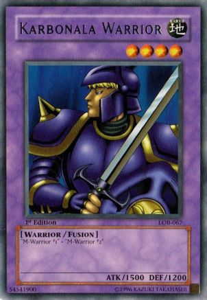 Karbonala Warrior (LOB-067) - The Legend of Blue Eyes White Dragon 1st Edition
