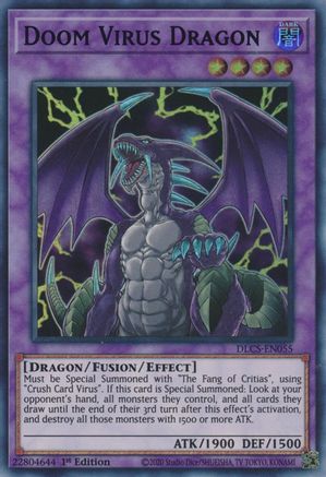 Doom Virus Dragon (Green) (DLCS-EN055) - Dragons of Legend: The Complete Series 1st Edition