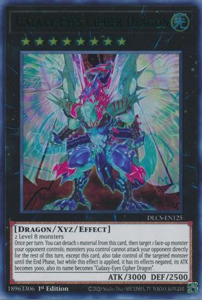 Galaxy-Eyes Cipher Dragon (Green) (DLCS-EN125) - Dragons of Legend: The Complete Series 1st Edition
