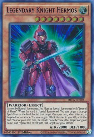 Legendary Knight Hermos (Blue) (DLCS-EN003) - Dragons of Legend: The Complete Series 1st Edition