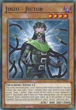 Jinzo - Jector (LED7-EN041) - Legendary Duelists: Rage of Ra Unlimited