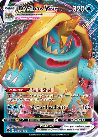 Drednaw VMAX 015/73 - Holofoil Champions Path - Ultra Rare