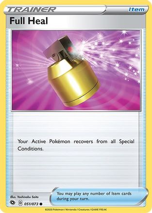 Full Heal 051/73 - Reverse Holofoil Champions Path - Common
