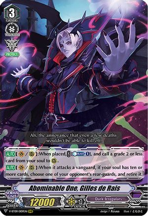 Abominable One, Gilles de Rais (V-BT09/009EN) - V-BT09: Butterfly d'Moonlight