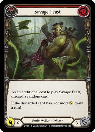 Savage Feast (Red) (WTR014) - Welcome to Rathe 1st Edition