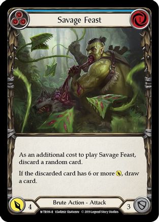 Savage Feast (Blue) (WTR016) - Welcome to Rathe Unlimited Edition