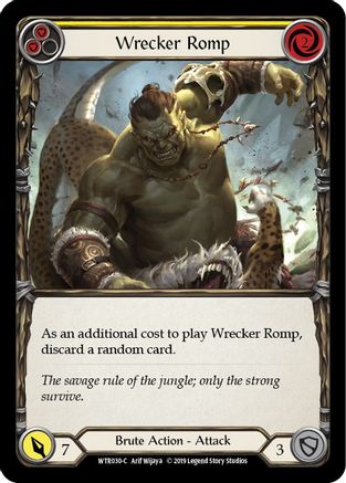 Wrecker Romp (Yellow) (WTR030) - Welcome to Rathe 1st Edition Rainbow Foil