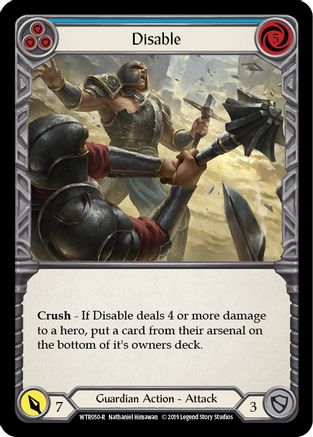 Disable (Blue) (WTR050) - Welcome to Rathe Unlimited Edition Rainbow Foil