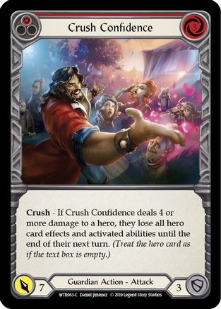 Crush Confidence (Red) (WTR063) - Welcome to Rathe Unlimited Edition Rainbow Foil