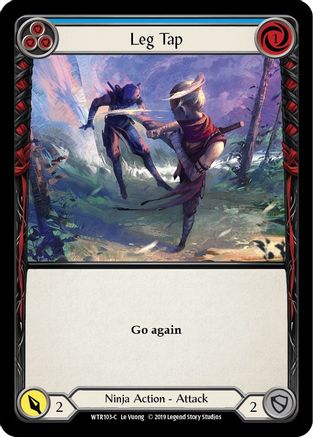 Leg Tap (Blue) (WTR103) - Welcome to Rathe 1st Edition Rainbow Foil