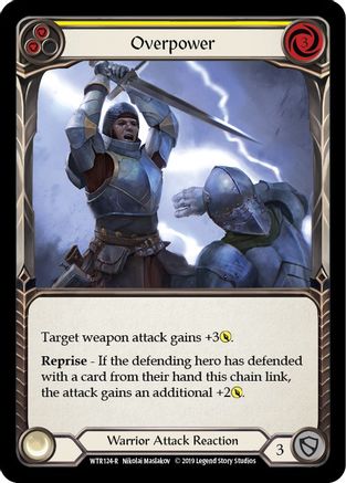 Overpower (Yellow) (WTR124) - Welcome to Rathe Unlimited Edition