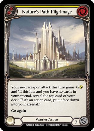 Nature's Path Pilgrimage (Yellow) (WTR148) - Welcome to Rathe Unlimited Edition Rainbow Foil