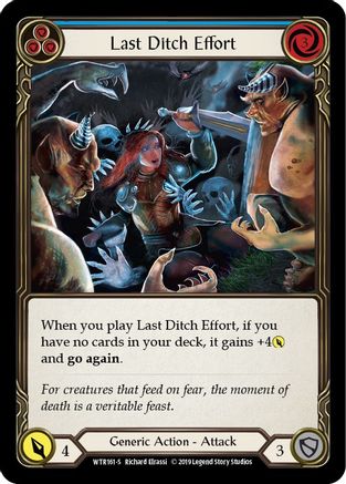 Last Ditch Effort (WTR161) - Welcome to Rathe 1st Edition