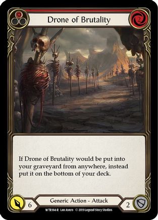 Drone of Brutality (Red) (WTR164) - Welcome to Rathe Unlimited Edition Rainbow Foil