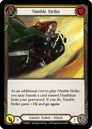 Nimble Strike (Yellow) (WTR186) - Welcome to Rathe Unlimited Edition