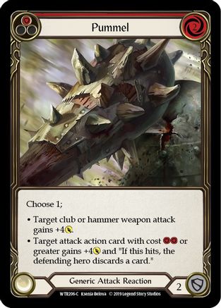 Pummel (Red) (WTR206) - Welcome to Rathe Unlimited Edition Rainbow Foil