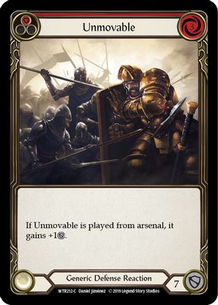 Unmovable (Red) (WTR212) - Welcome to Rathe Unlimited Edition Rainbow Foil