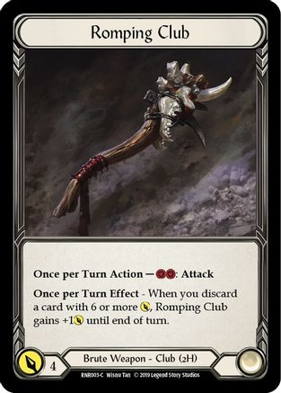 Romping Club (RNR003) - Hero Deck: Rhinar 1st Edition