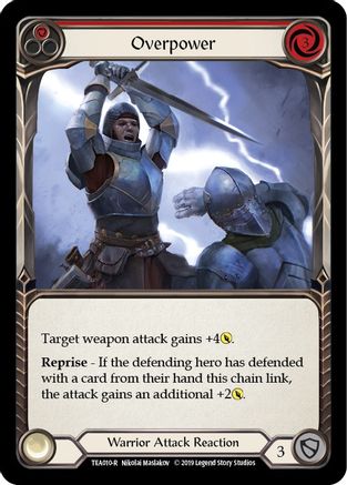Overpower (Red) (TEA010) - Hero Deck: Dorinthea 1st Edition