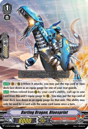 Darting Dragon, Bluesprint (V-BT10/036EN) - V-BT10: Phantom Dragon Aeon