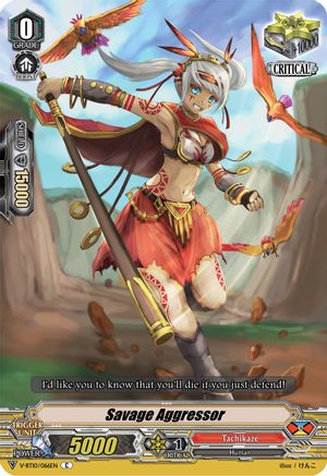 Savage Aggressor (V-BT10/066EN) - V-BT10: Phantom Dragon Aeon
