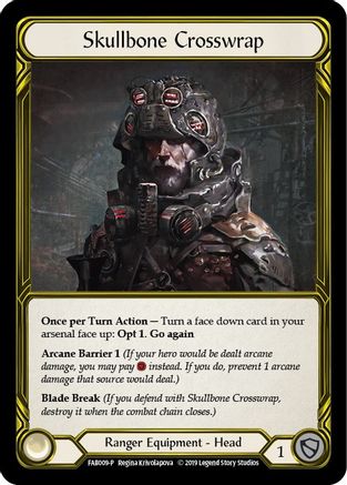 Skullbone Crosswrap (Golden) (FAB009) - Flesh and Blood: Promo Cards 1st Edition Cold Foil