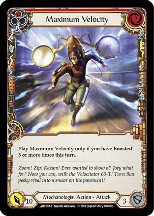 Maximum Velocity (ARC008) - Arcane Rising 1st Edition