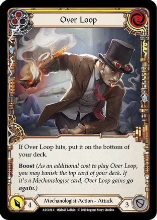Over Loop (Yellow) (ARC021) - Arcane Rising Unlimited Edition Rainbow Foil