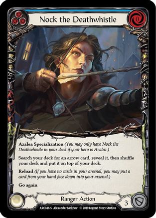 Nock the Deathwhistle (ARC046) - Arcane Rising 1st Edition Rainbow Foil