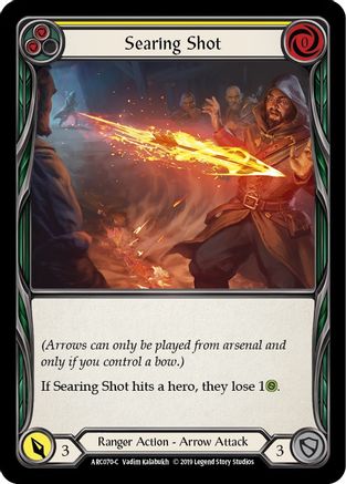 Searing Shot (Yellow) (ARC070) - Arcane Rising 1st Edition