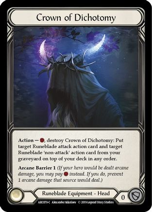 Crown of Dichotomy (ARC079) - Arcane Rising Unlimited Edition Rainbow Foil