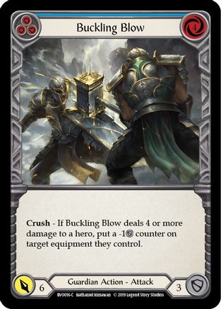 Buckling Blow (Blue) (BVO016) - Hero Deck: Bravo 1st Edition
