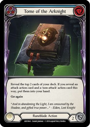 Tome of the Arknight (ARC084) - Arcane Rising Unlimited Edition Rainbow Foil